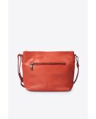 4351 Borsa a tracolla in pelle rossa - 36x 10x23 cm