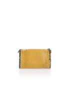 Borsa a tracolla in pelle Gc1309 Mustard - 23x6x15 cm