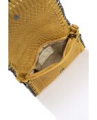 Borsa a tracolla in pelle Gc1309 Mustard - 23x6x15 cm