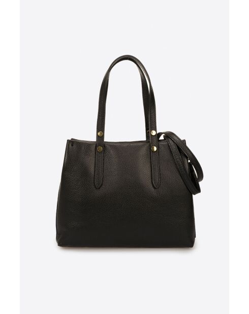 Borsa a tracolla Bianca in pelle nera - 30x11x23 cm