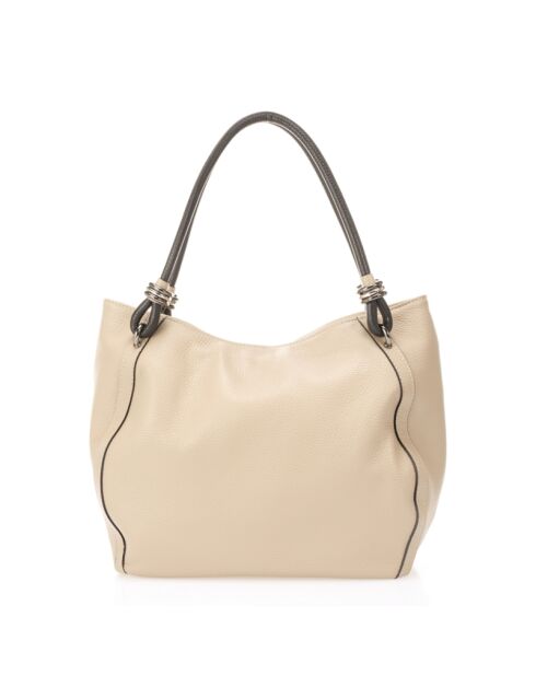 Borsa a tracolla Vinnie Taupe in pelle - 32x14x28 cm