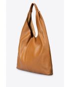 Borsa a tracolla Quinn in pelle cognac - 40 x5x32 cm