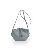 Borsa A Tracolla Renata Mineral Pelle Blu Minerale - 28x7x20 cm