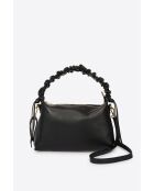 Aspen Schultertasche aus schwarzem Leder - 29x6x18 cm