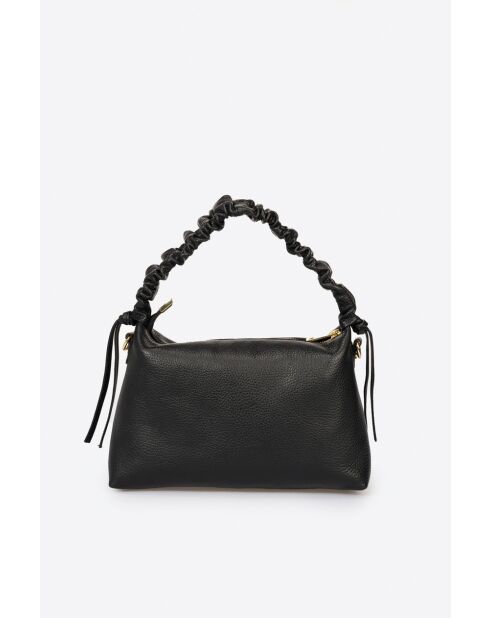 Aspen Schultertasche aus schwarzem Leder - 29x6x18 cm