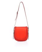 2810 Borsa a tracolla in pelle rossa - 25 x9x26 cm