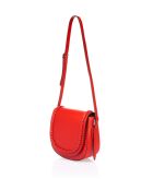 2810 Borsa a tracolla in pelle rossa - 25 x9x26 cm