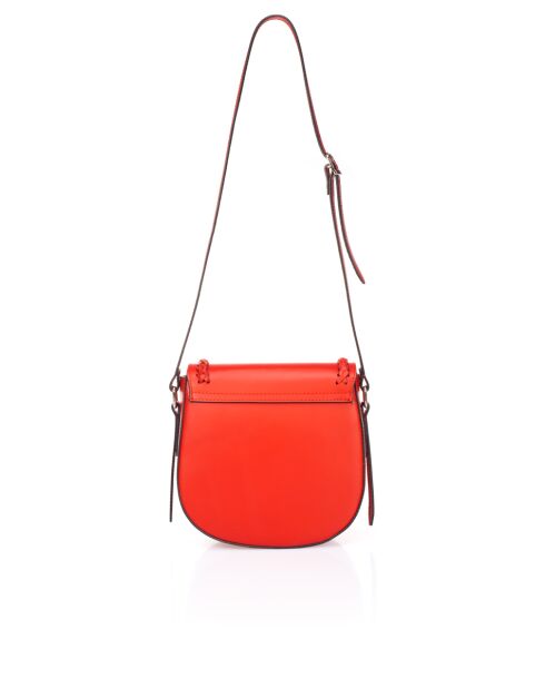 Bolso de hombro de piel roja 2810 - 25 x9x26 cm