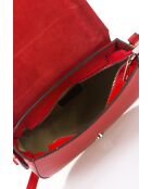 2810 Borsa a tracolla in pelle rossa - 25 x9x26 cm