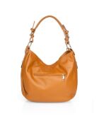 Bolso de hombro Rea de piel coñac - 36x10x26 cm