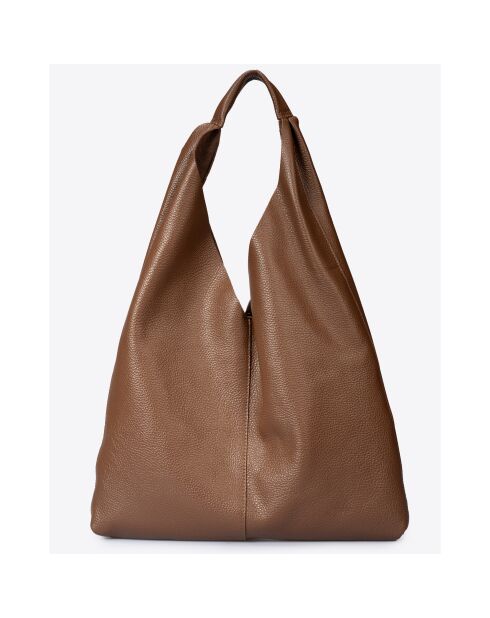 Bolso de hombro Quinn Marrone de piel - 40 x 5 x 32 cm