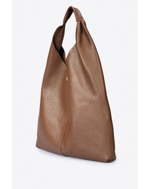 Bolso de hombro Quinn Marrone de piel - 40 x 5 x 32 cm