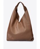 Borsa a tracolla Quinn Marrone in pelle - 40 x5x32 cm