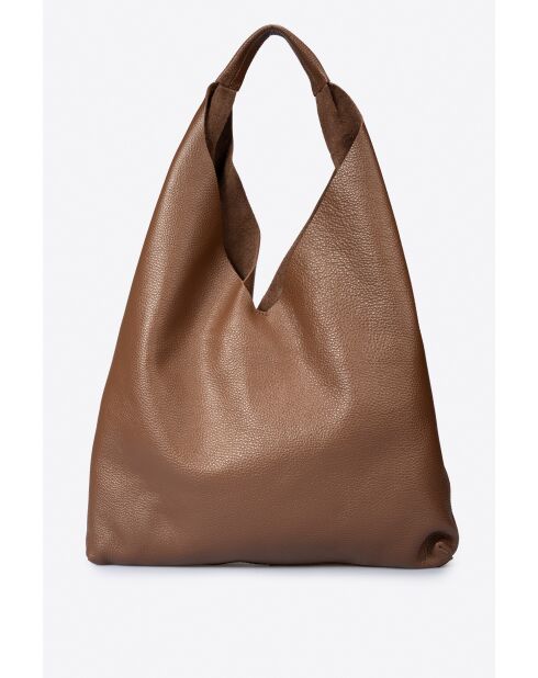 Bolso de hombro Quinn Marrone de piel - 40 x 5 x 32 cm