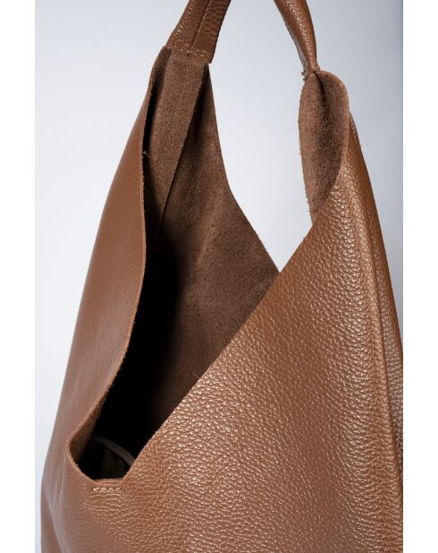 Bolso de hombro Quinn Marrone de piel - 40 x 5 x 32 cm