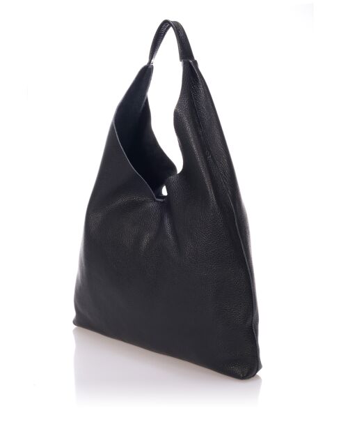 Borsa a tracolla Quinn in pelle nera - 40 x5x32 cm