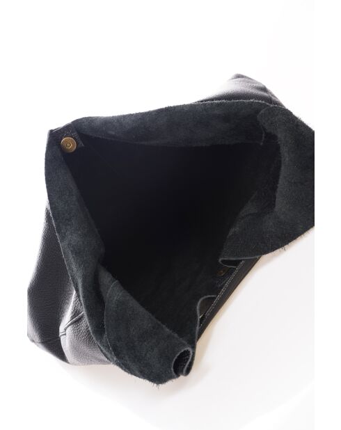 Borsa a tracolla Quinn in pelle nera - 40 x5x32 cm