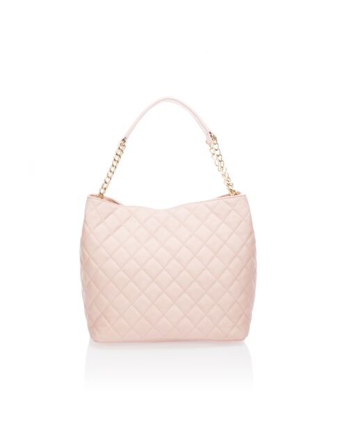6938 Borsa a tracolla in pelle rosa - 35x15x37 cm