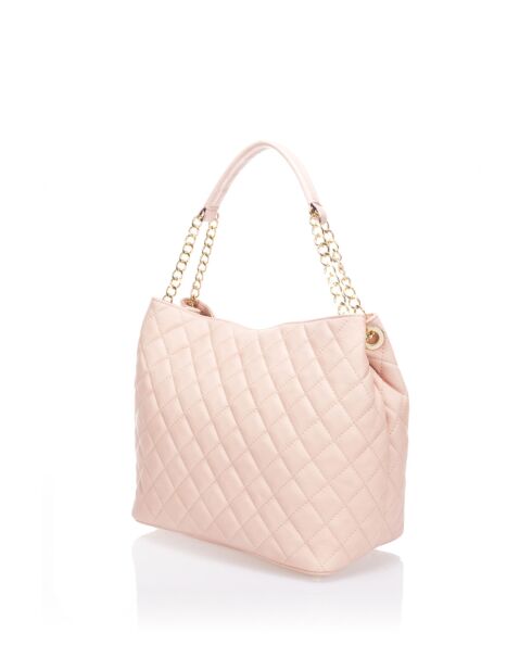 6938 Borsa a tracolla in pelle rosa - 35x15x37 cm