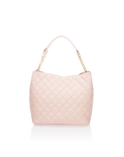 6938 Borsa a tracolla in pelle rosa - 35x15x37 cm