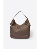 4241 Borsa a tracolla in pelle marrone - 43x17x29 cm