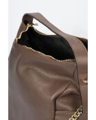 4241 Borsa a tracolla in pelle marrone - 43x17x29 cm