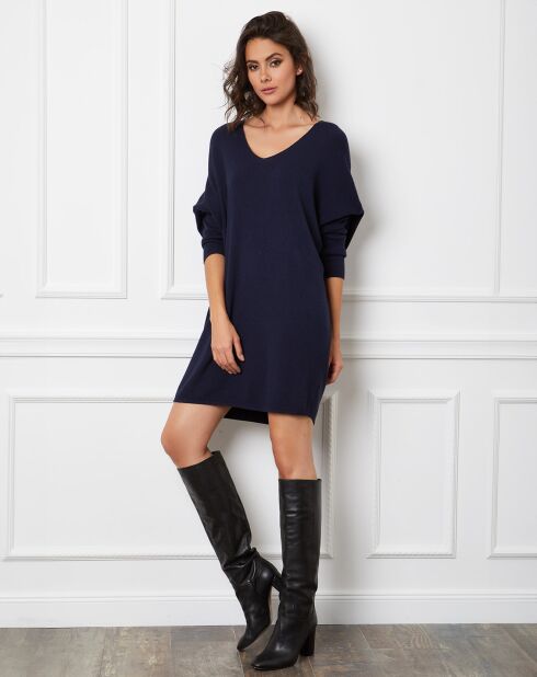 Pull en Laine mélangée Csepreg marine