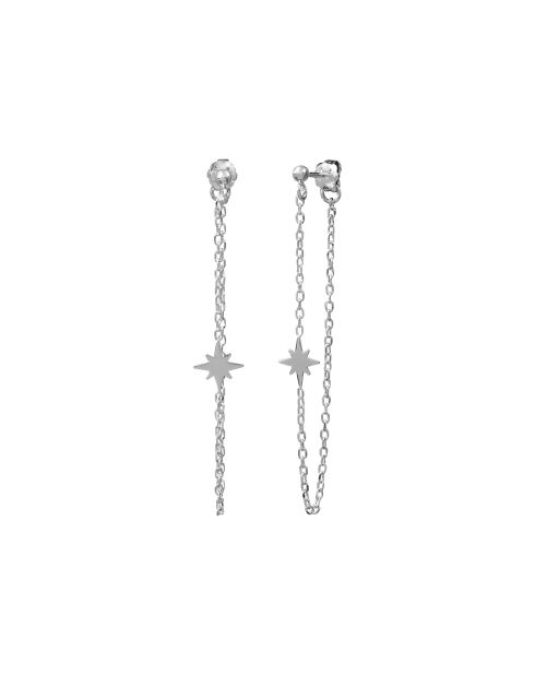 Boucles d'oreilles en Argent platine