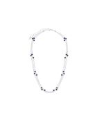 Collier en Argent et cristal bleu