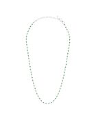 Collier en Argent et verre vert