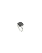 Ring in zilver en zwart onyxsteen
