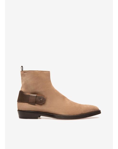 Botas Alabert de piel beige