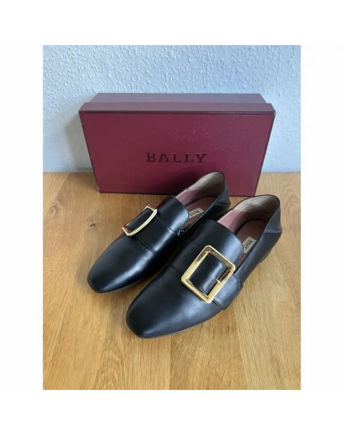 Ballerines en cuir Janelle noires