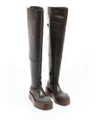 Stivali Irene in pelle marrone