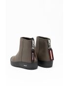 Botas de piel militares Lou verdes