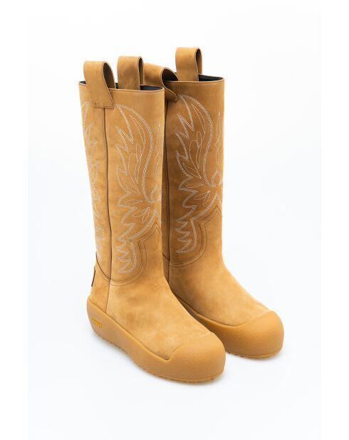 Stivali Montana in pelle cammello