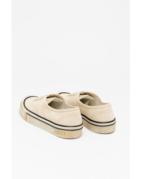 Baskets en cuir Maxine blanc cassé