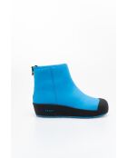 Botas de piel Adam azul/negras