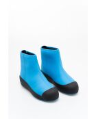 Botas de piel Adam azul/negras