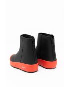 stivali Adam in pelle nero/arancione