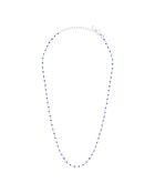 Collier en Argent et verre bleu