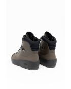 Stivali Isaac in pelle verde militare/nero