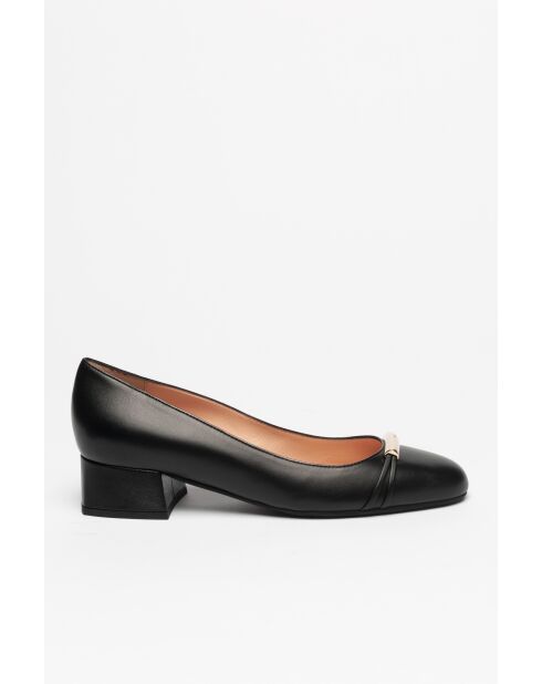Ballerines en cuir Pump noires