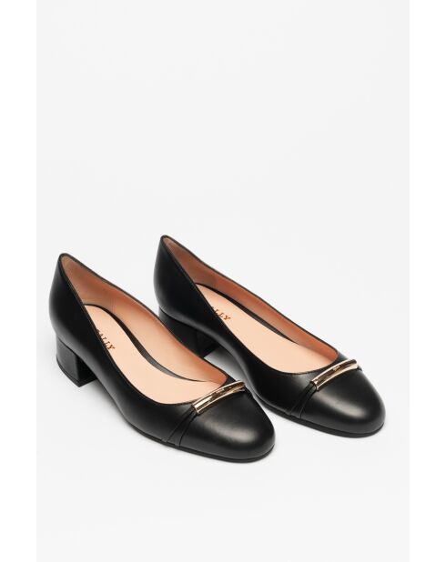 Ballerines en cuir Pump noires