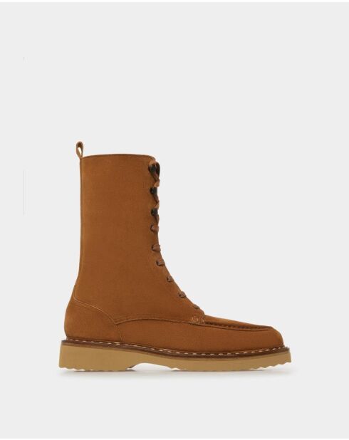 Bottines en cuir Léon marron clair