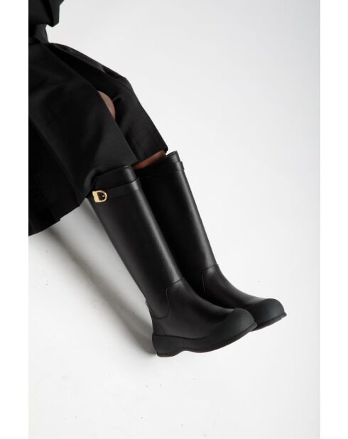 Stivali Aurore in pelle nera