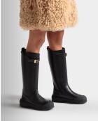 Stivali Aurore in pelle nera