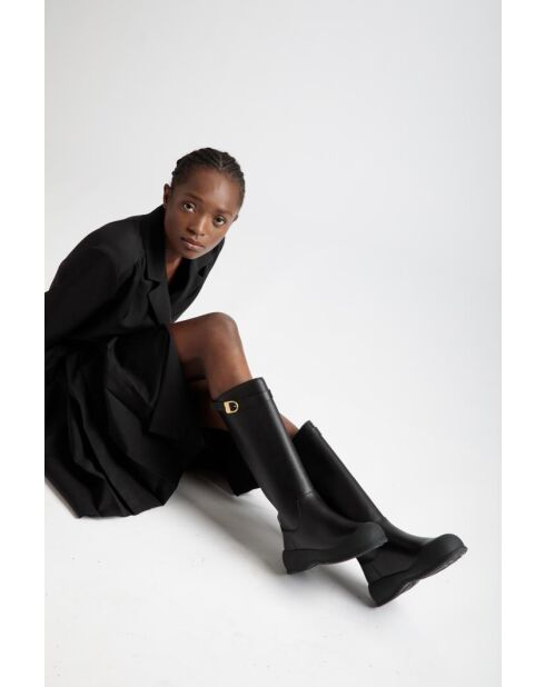 Stivali Aurore in pelle nera