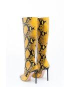 Bottes en cuir Barbra jaunes