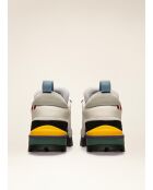 Zapatos Derby de piel blanca suave